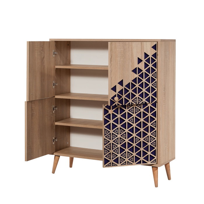 Hanah Home Multilux-123 Armario Multiusos Roble Sonoma